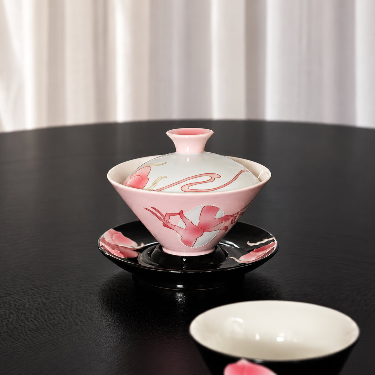 Guanyin Gaiwan with Peach Motifs