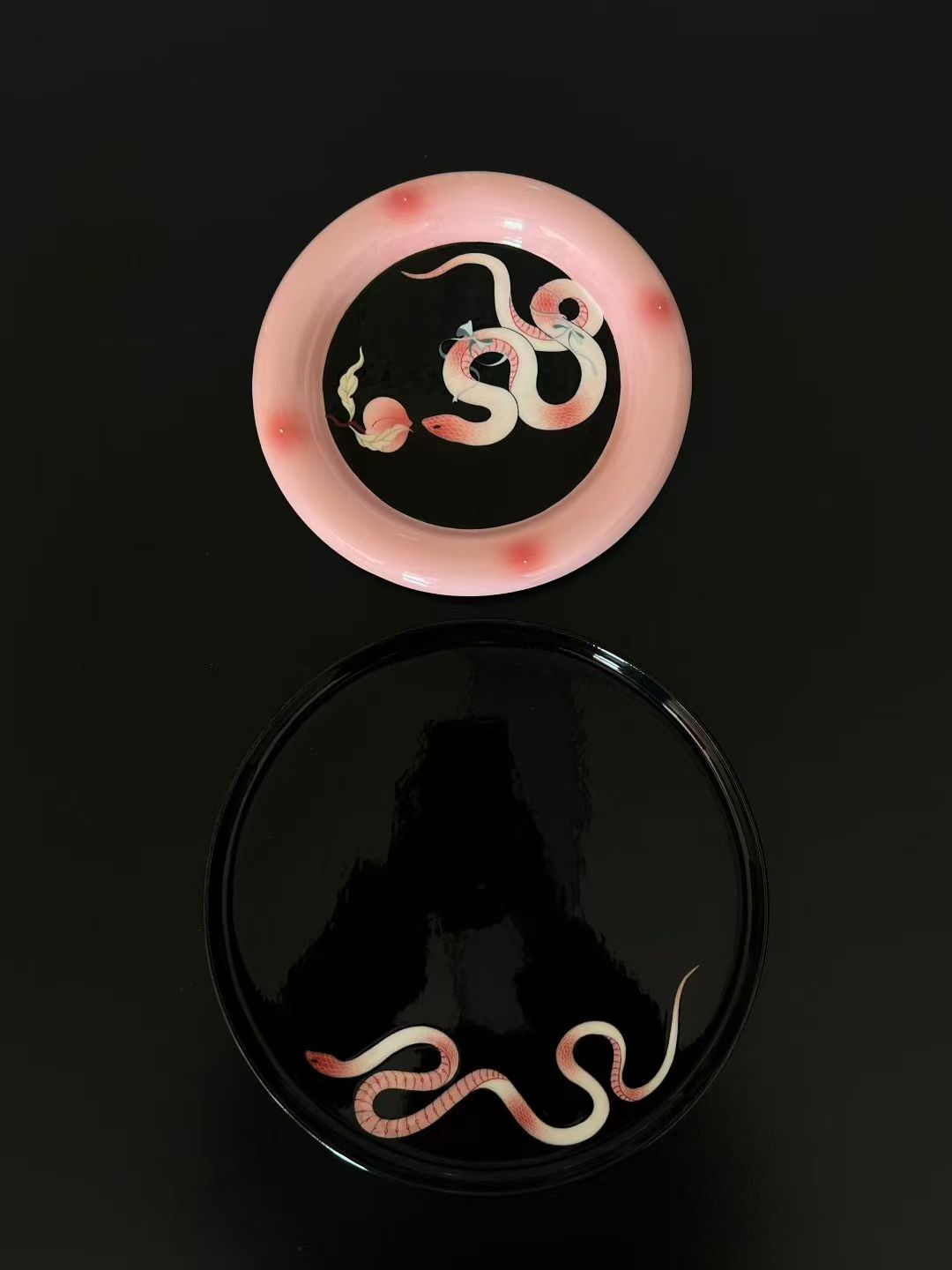 Serpent & Peach — Tray and Coaster Group