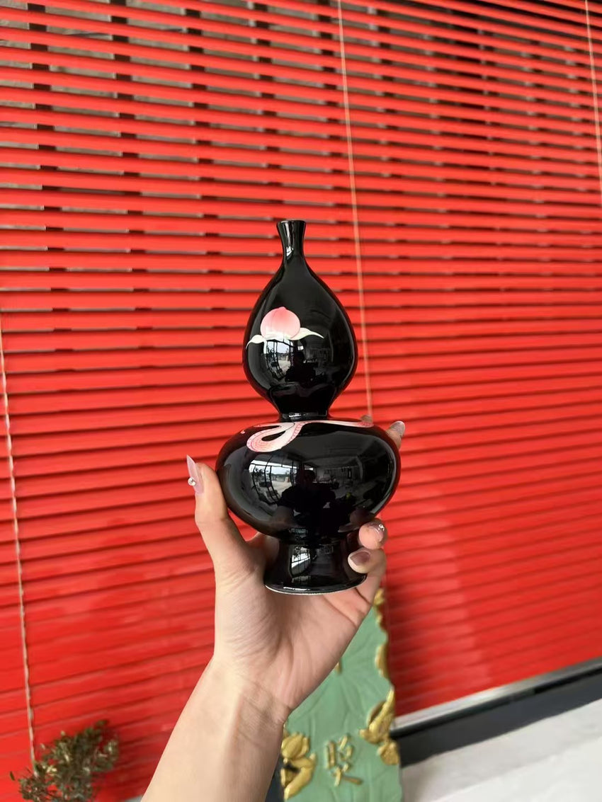 Serpent & Peach Vase Group